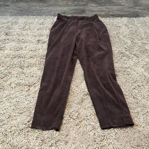 Brown velvet pants size 10